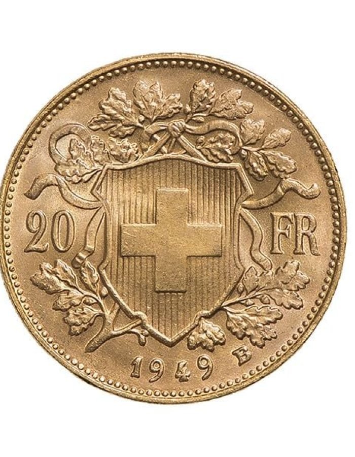 Croix Suisse 20 francs (Vreneli) Pièce d’Or